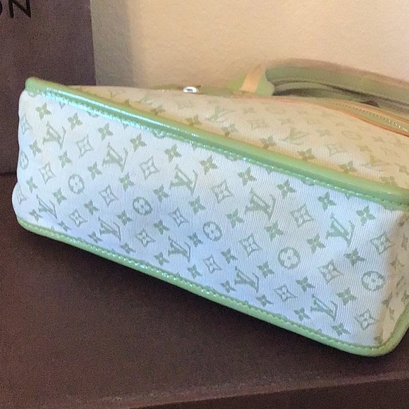 Louis Vuitton Green Kathleen Mini Lin Sac - Picture 4 of 16